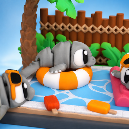 Manatee Pool Party Playset 🌴🩵