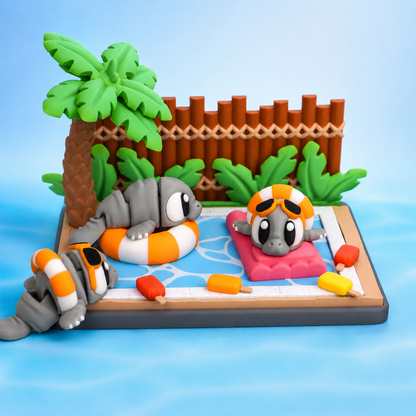 Manatee Pool Party Playset 🌴🩵