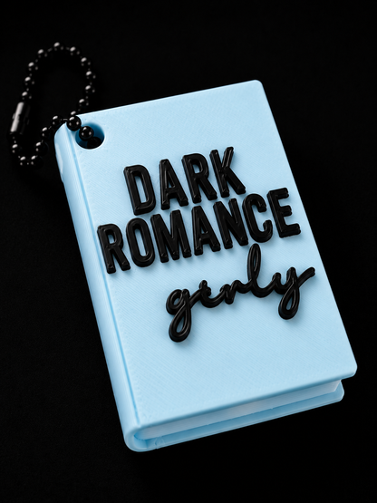 📖 Dark Romance Girly Book Keychain