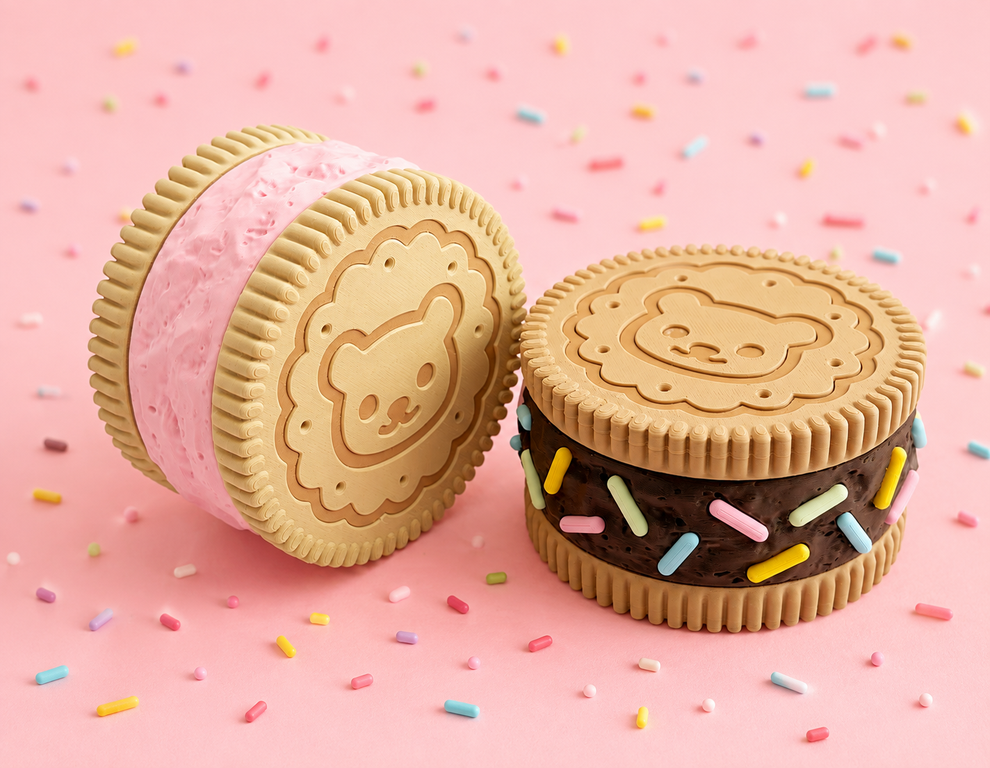 🍪 Sprinkle Sandwich Mini Pill Container