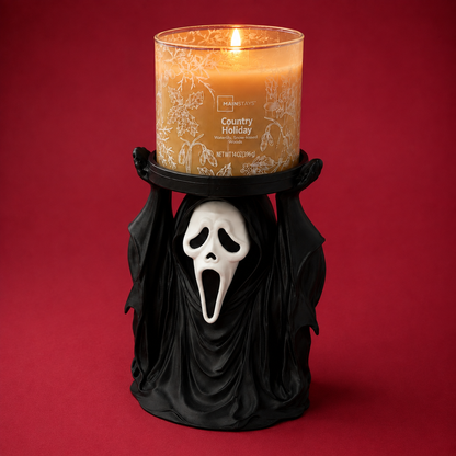 👻 Ghost Man 3-Wick Candle Holder | Horror-Inspired Candle Stand