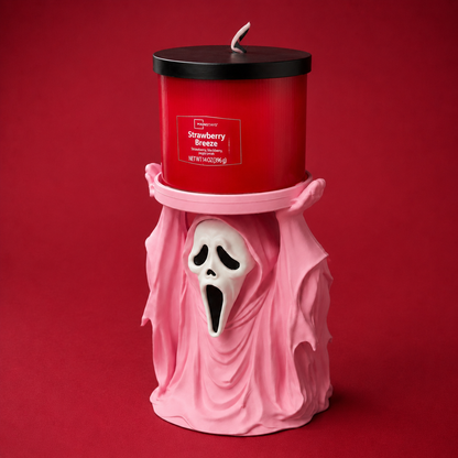 👻 Ghost Man 3-Wick Candle Holder | Horror-Inspired Candle Stand