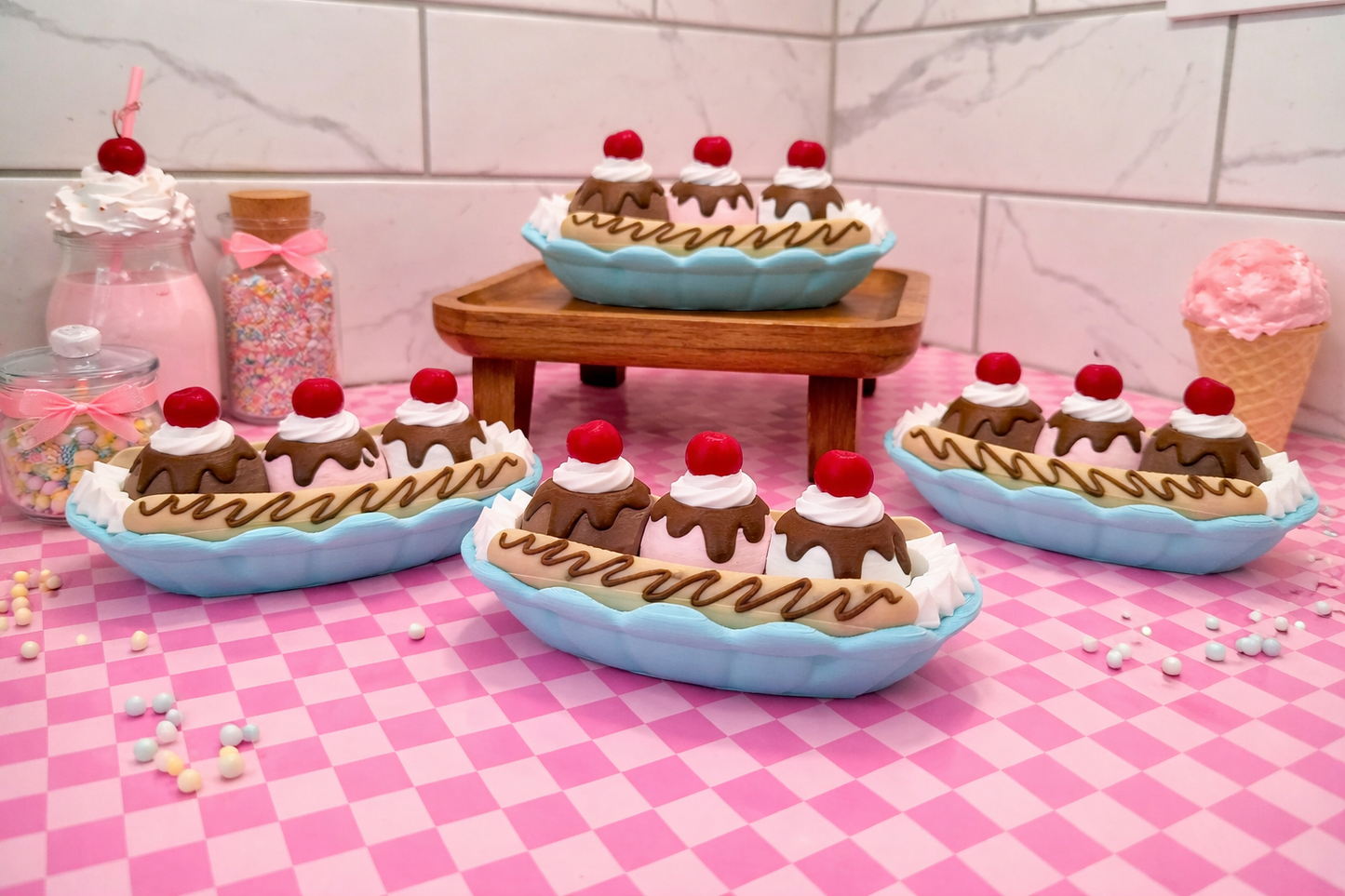 Clickable Banana Split Fidget🍌🍨