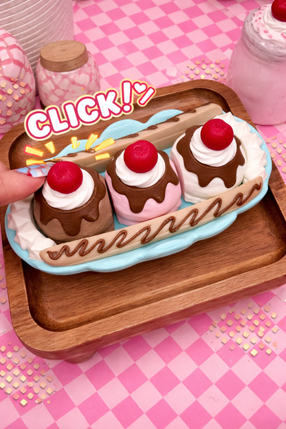 Clickable Banana Split Fidget🍌🍨