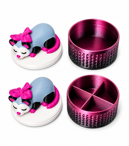 Sleeping Possum Pill & Trinket Holder