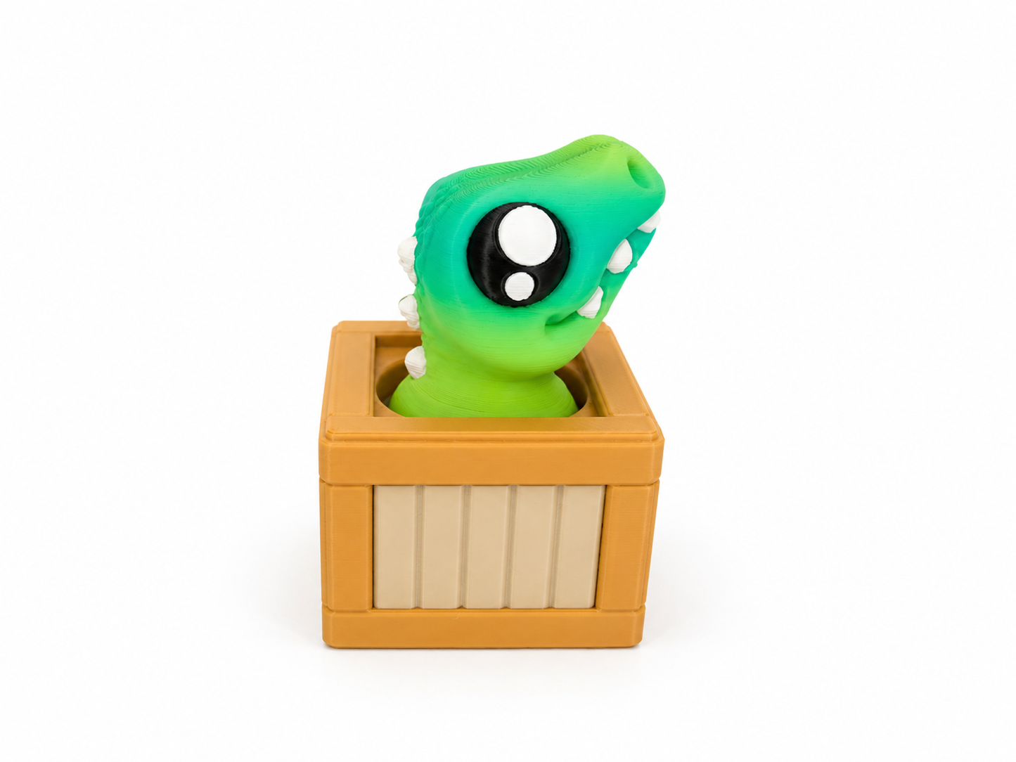 Tiny Dino Crate Clicker Keychains 🦖