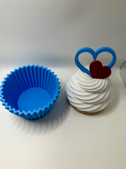 Heart Cupcake Container