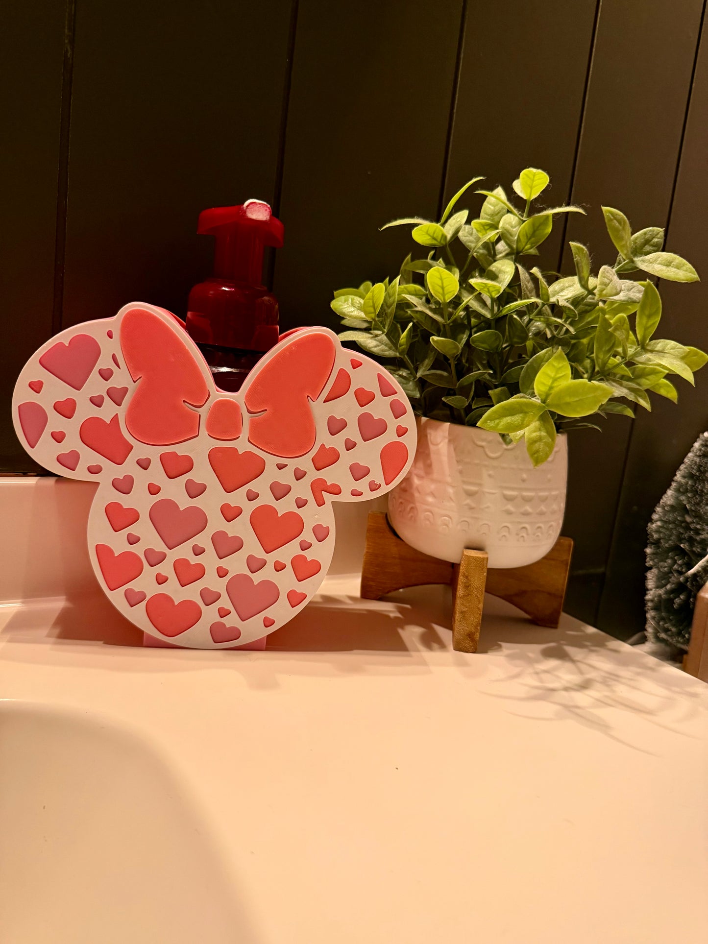 Valentines Girl Mouse With hearts Bath and Body Inspired Soap Holder