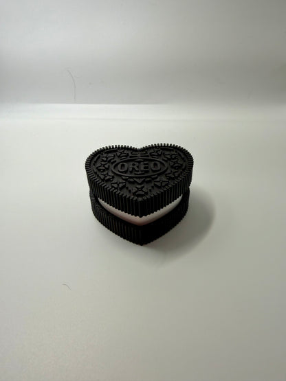 Oreo Cookie Heart Clicker Keychain