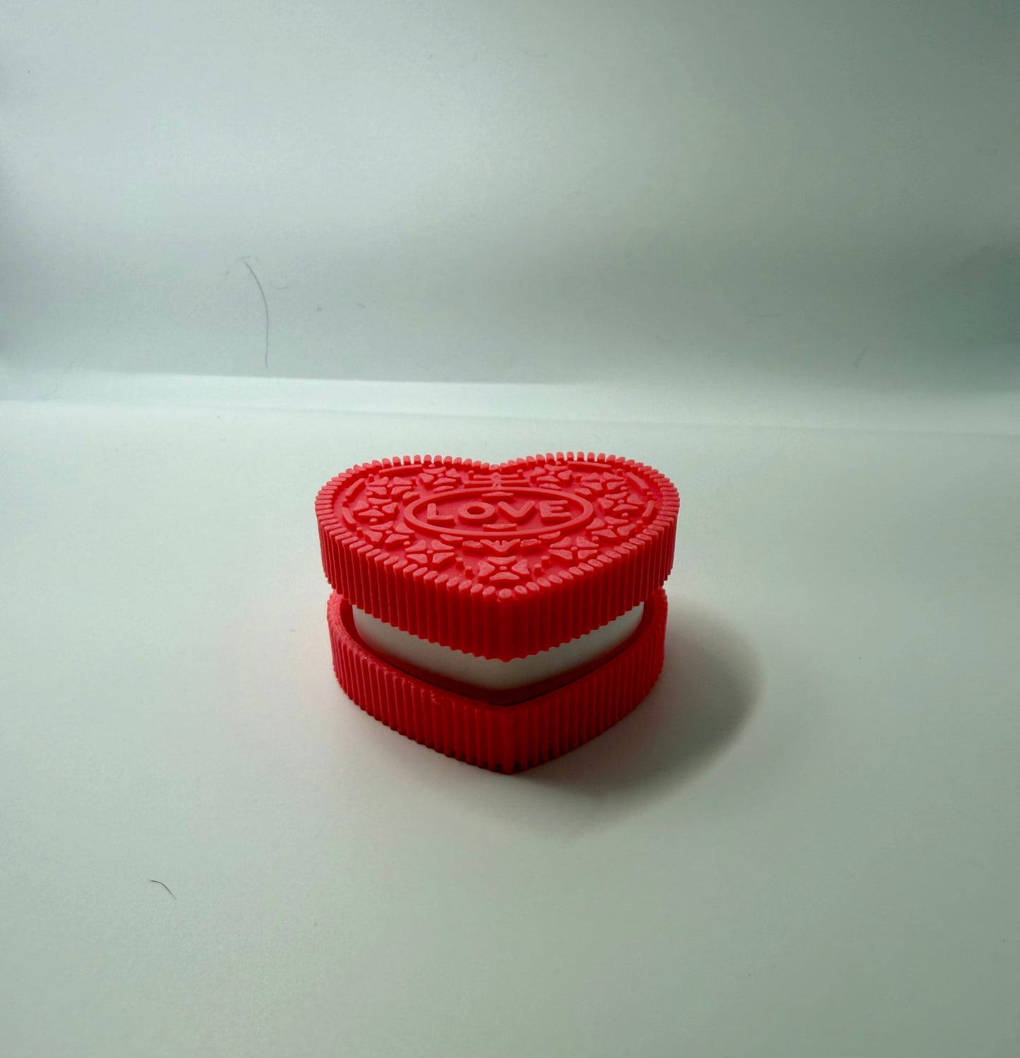 Oreo Cookie Heart Clicker Keychain