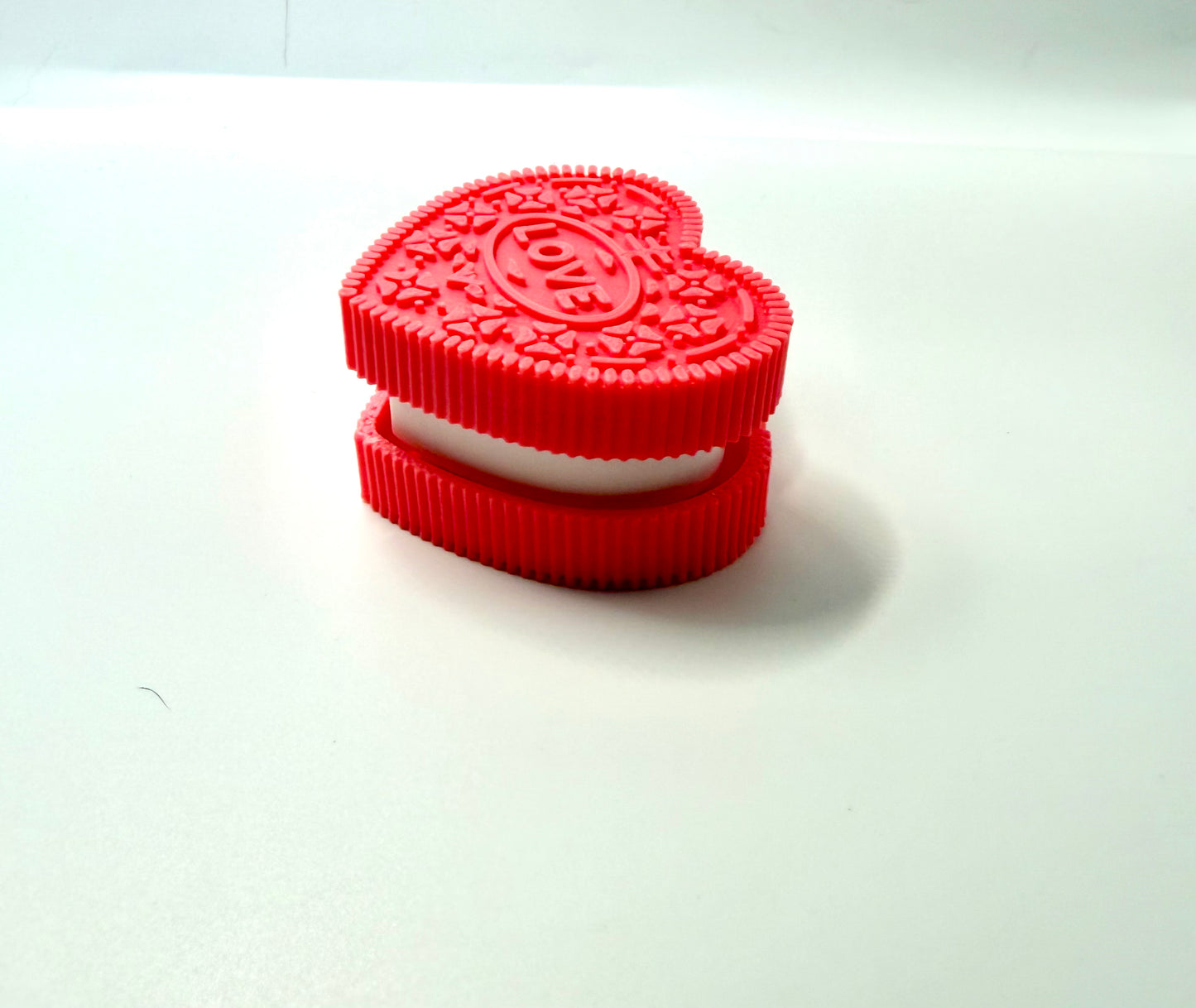Oreo Cookie Heart Clicker Keychain