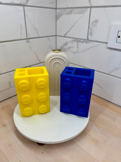 Brick Building Block  Tooth Brush Holder