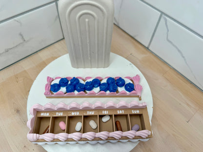 Strawberry Or Blueberry Cake Weekly Pill Case