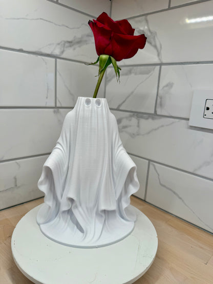 Victorian Ghost Floral Vase