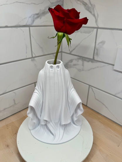 Victorian Ghost Floral Vase