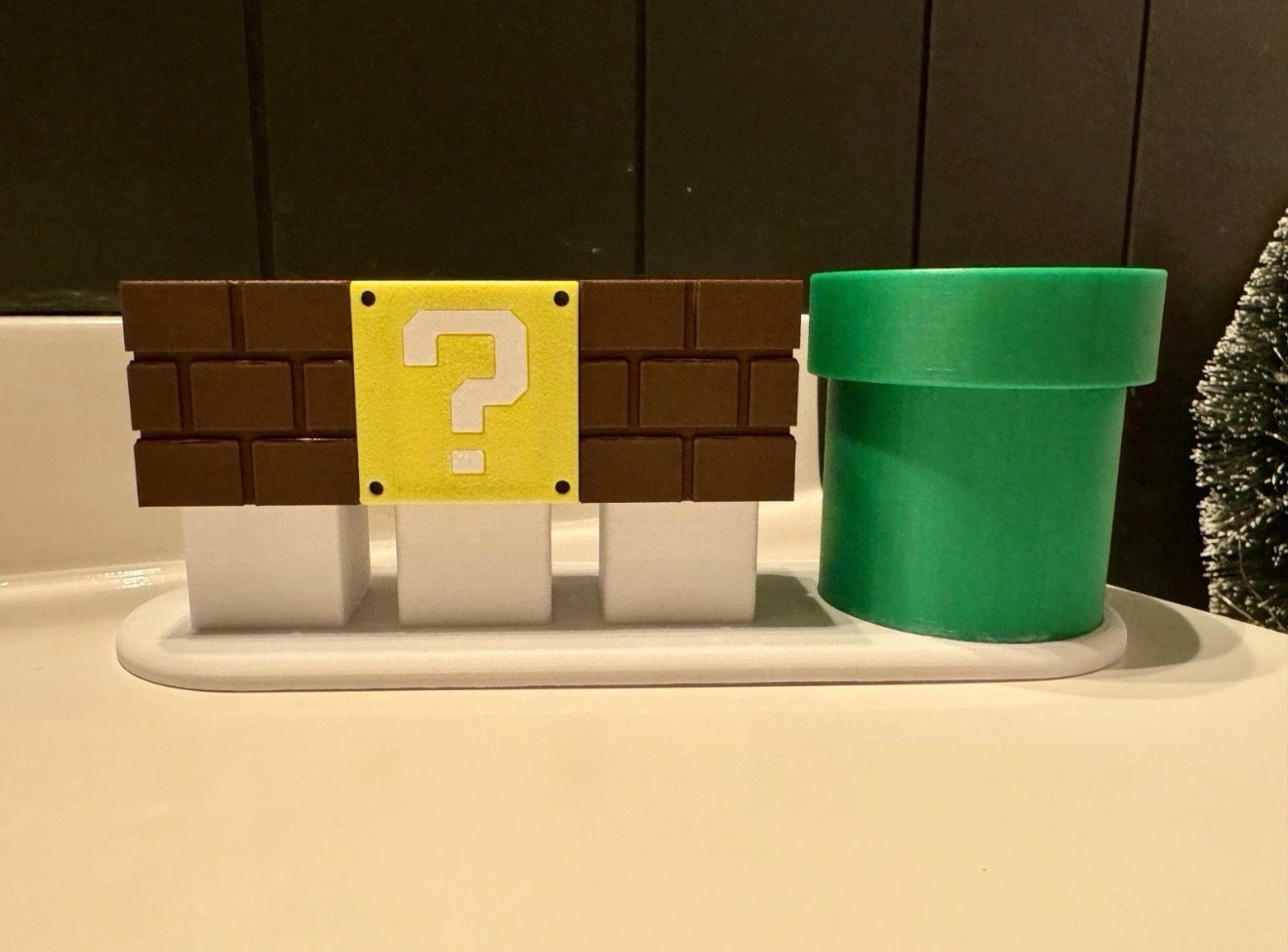 Super Mario Inspired 3 Toothbrush Holder
