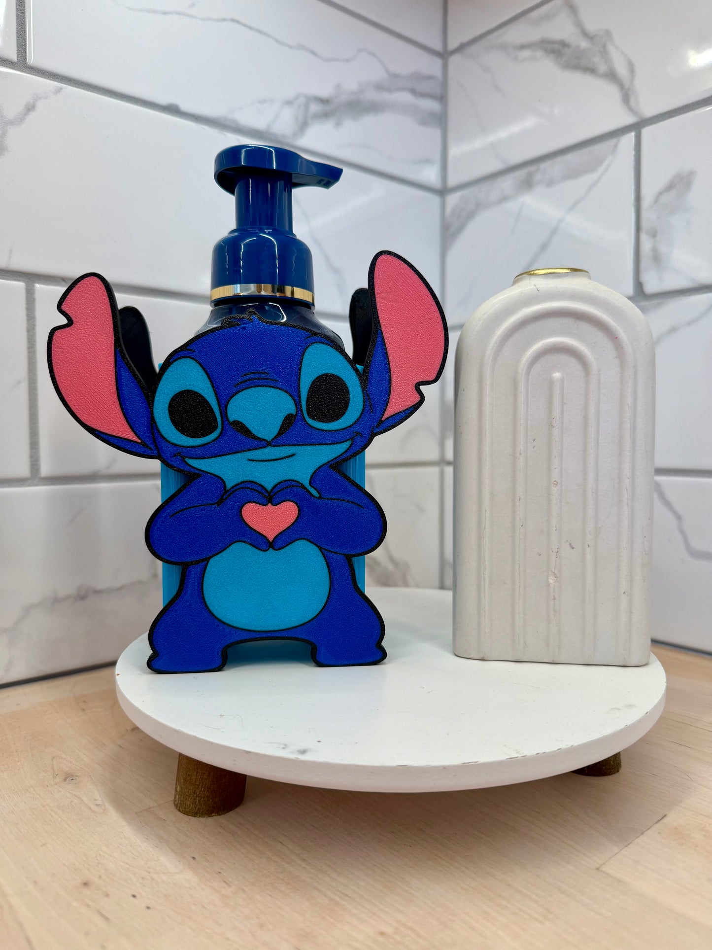 Blue Alien With Hand Hearts Inspired Soap Holder