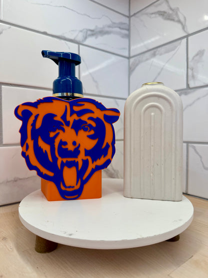 Football Orange & Blue Bears Inspired Soap Holder
