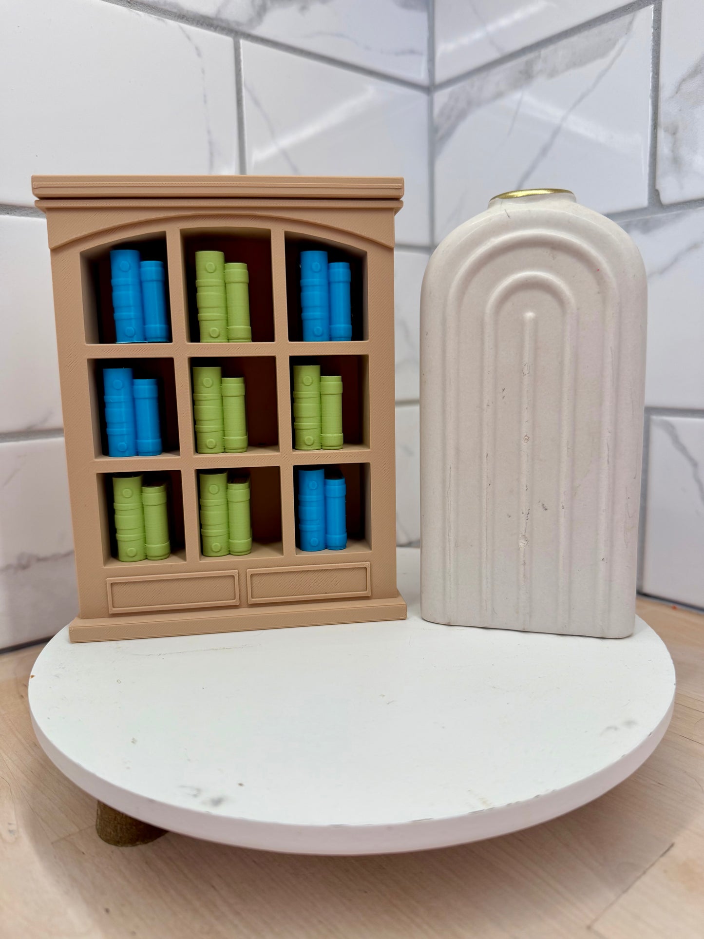 Book Shelf With Books Tic Tac Toe Game