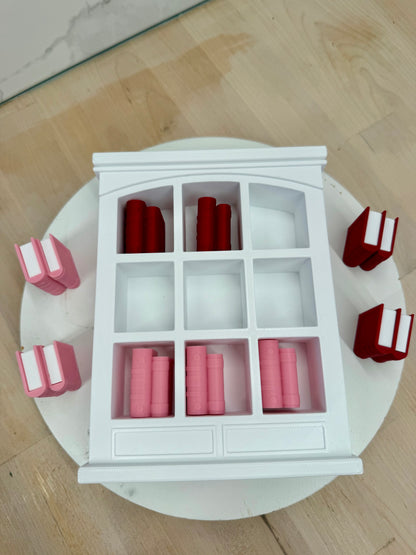 Book Shelf With Books Tic Tac Toe Game