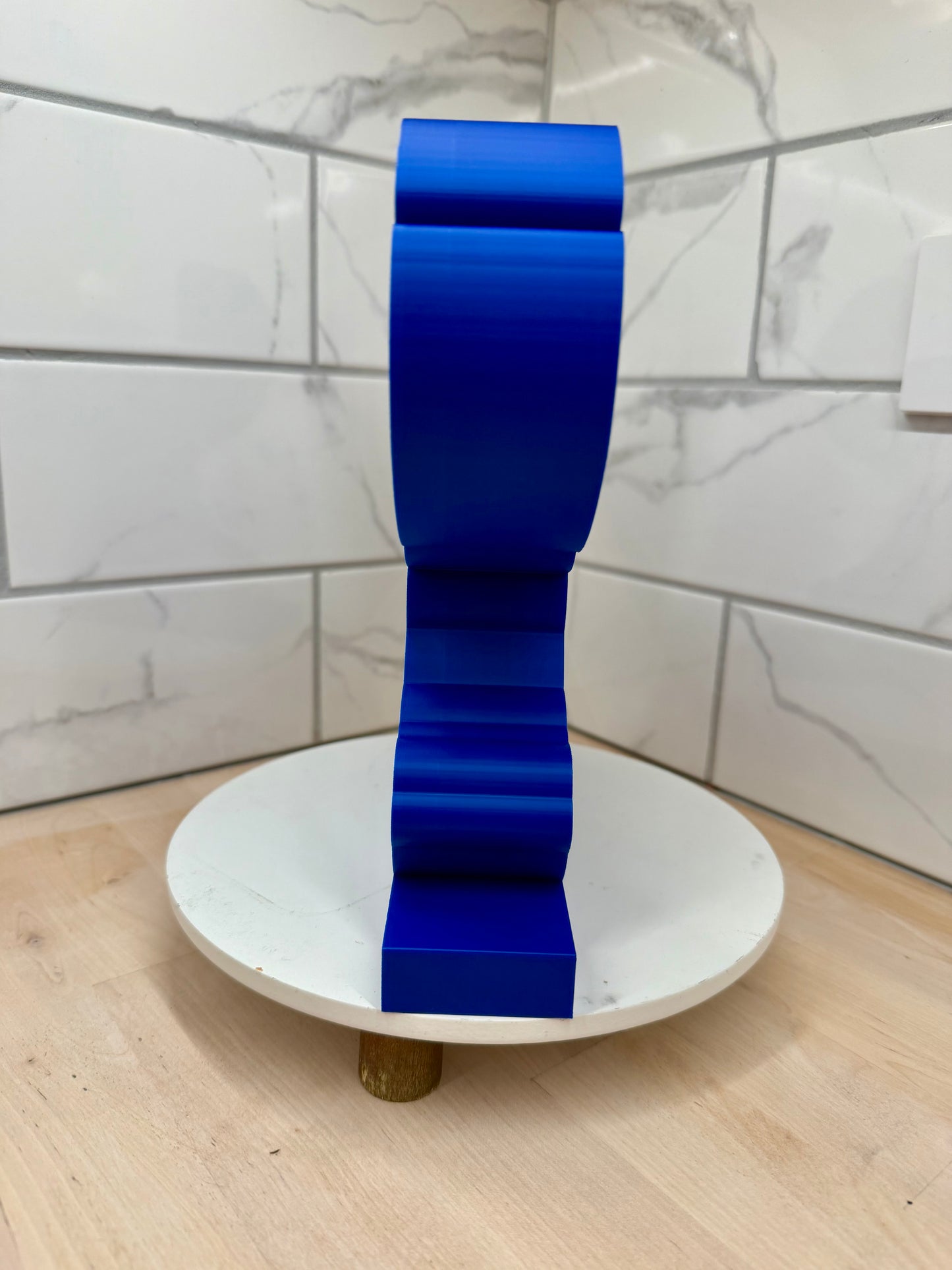 Blue Alien Mini Figure Display Shelf