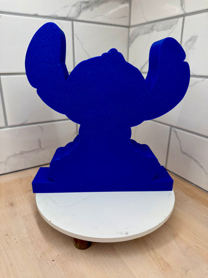 Blue Alien Mini Figure Display Shelf