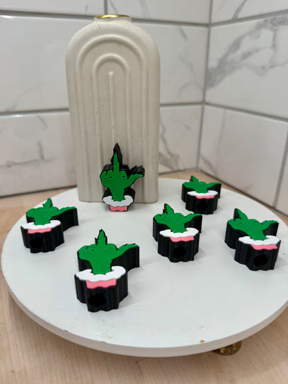 Christmas Green Man  Straw Topper