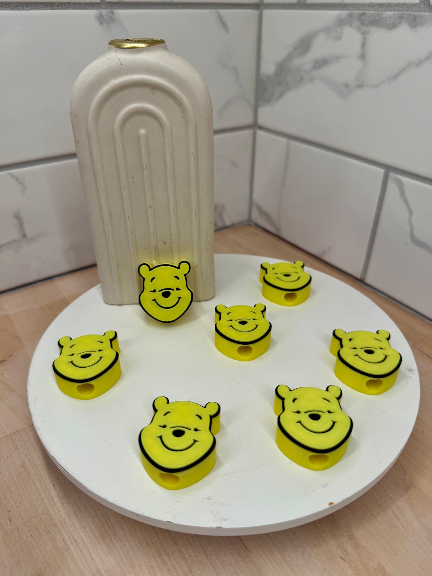 Yellow Bear Straw Topper