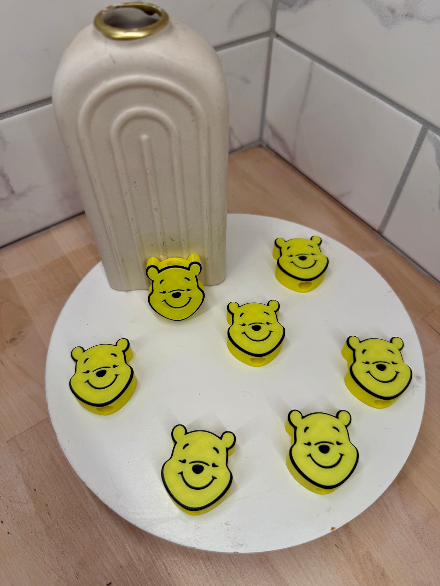 Yellow Bear Straw Topper