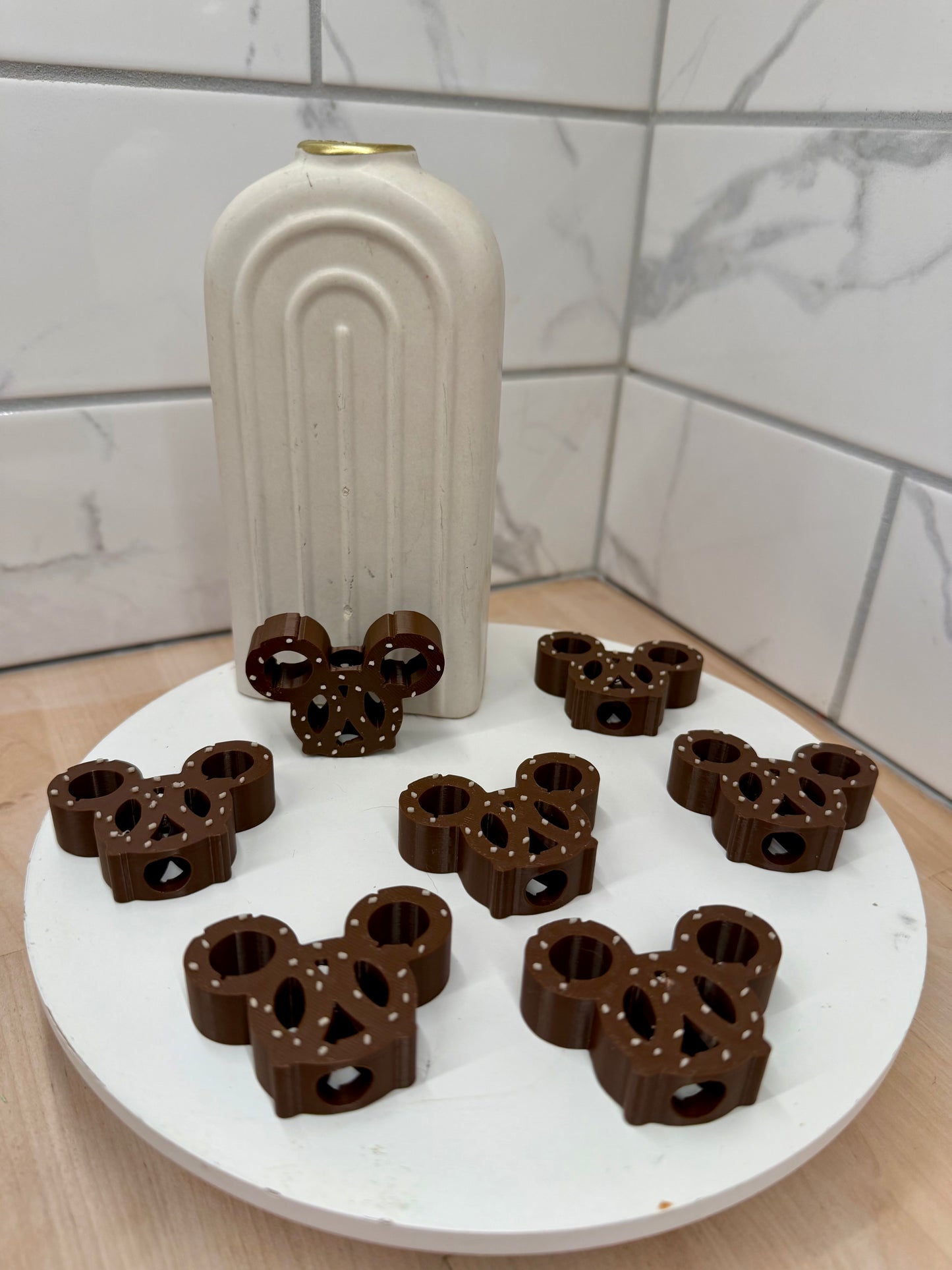 Mouse Shaped Preztle Straw Topper