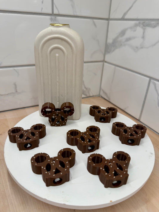 Mouse Shaped Preztle Straw Topper