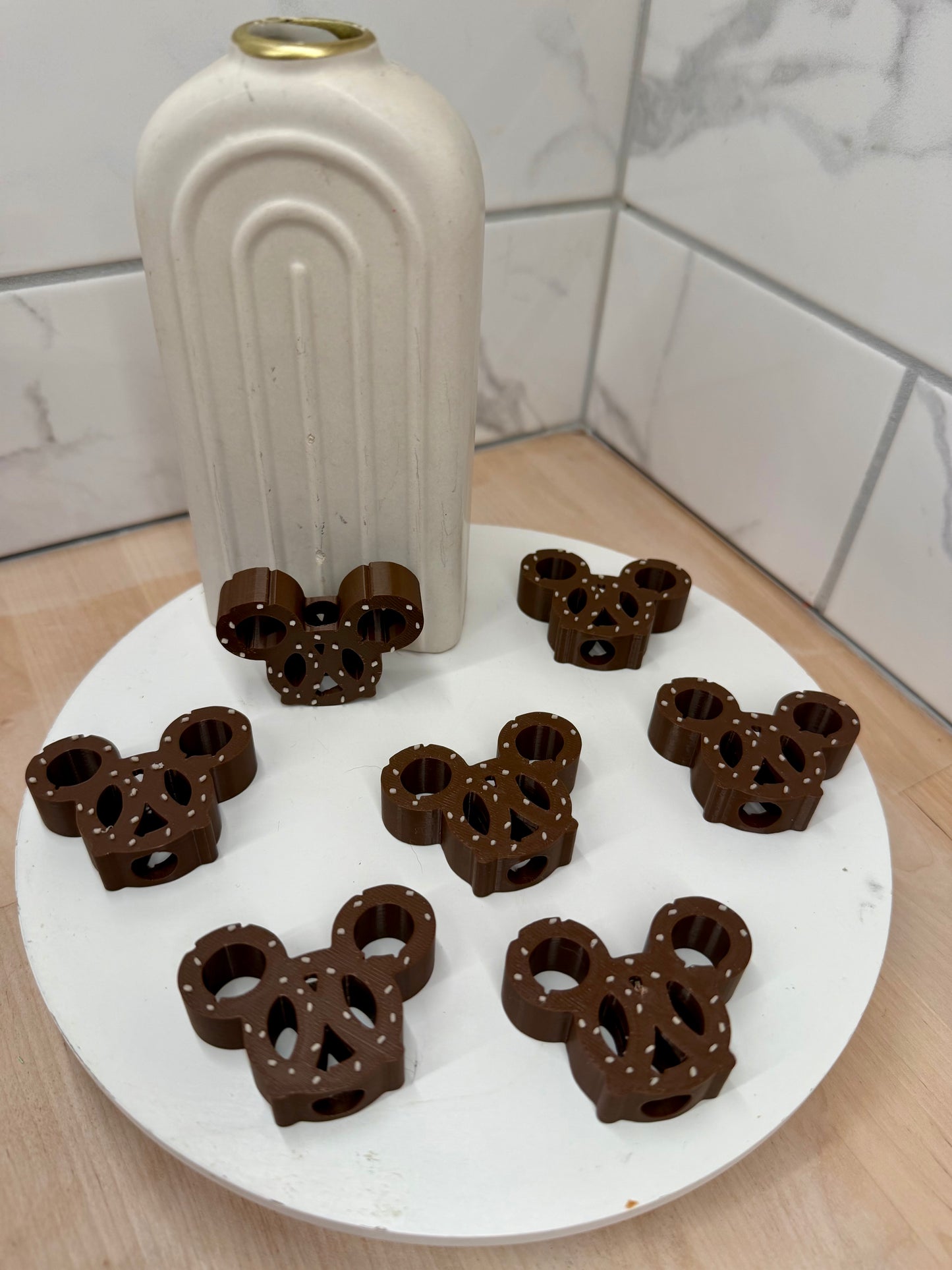 Mouse Shaped Preztle Straw Topper