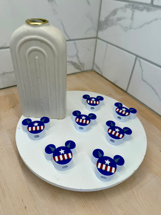 Mouse Shape Superhero Straw Topper