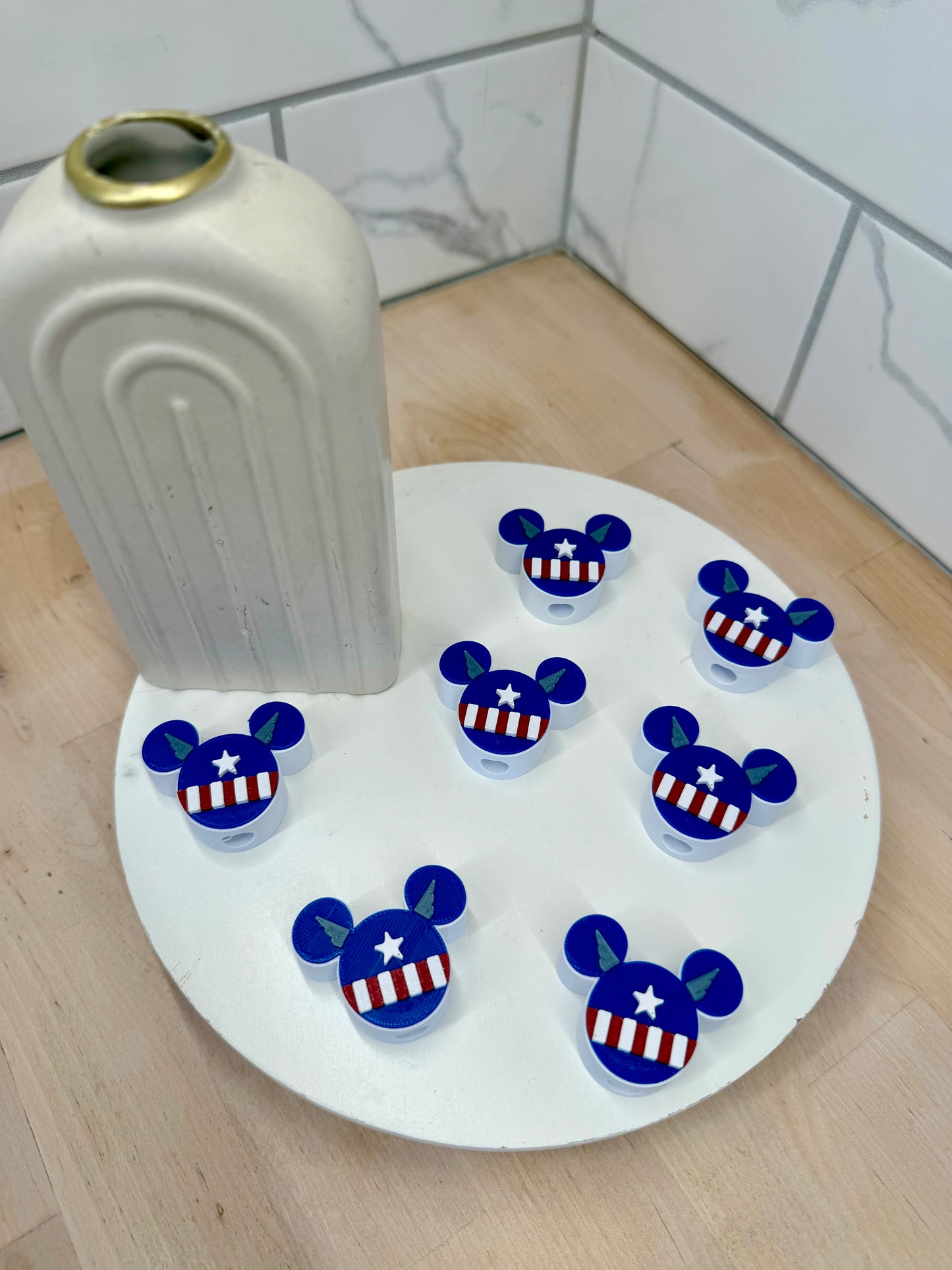 Mouse Shape Superhero Straw Topper