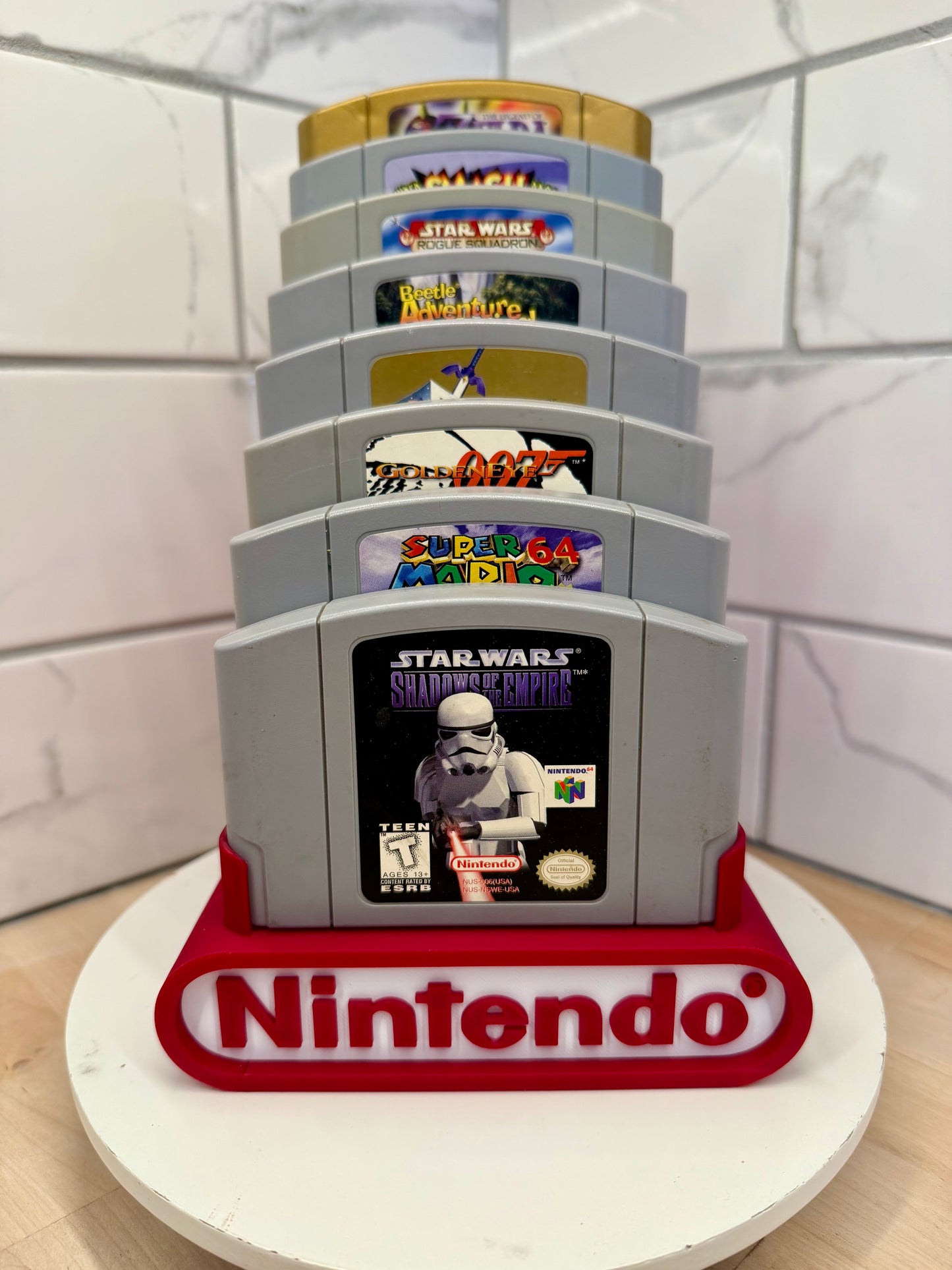 Nintendo 64 Cartridge Display Holds 8 Games