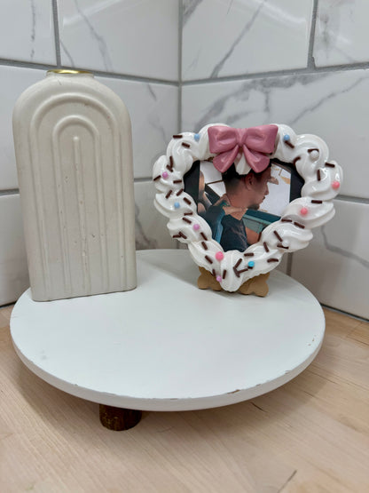 Handmade Cake Inspired Heart Picture Frame