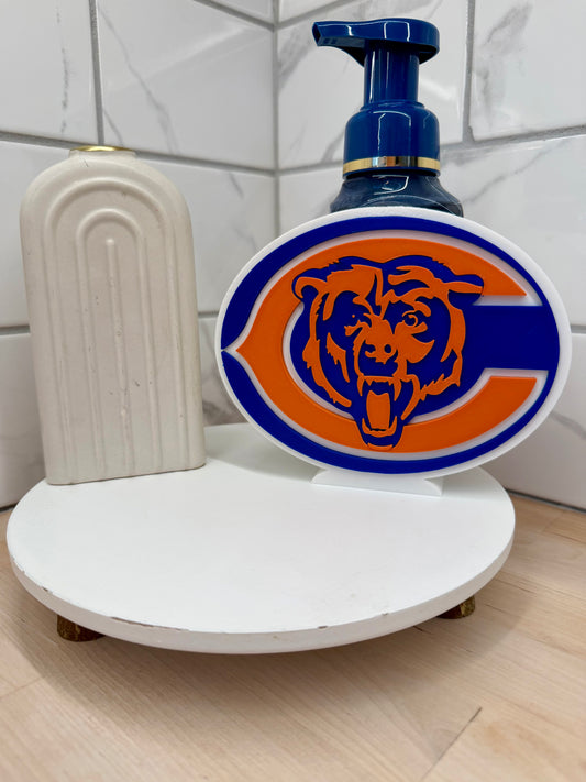 Football Orange & Blue Bears Inspired Soap Holder