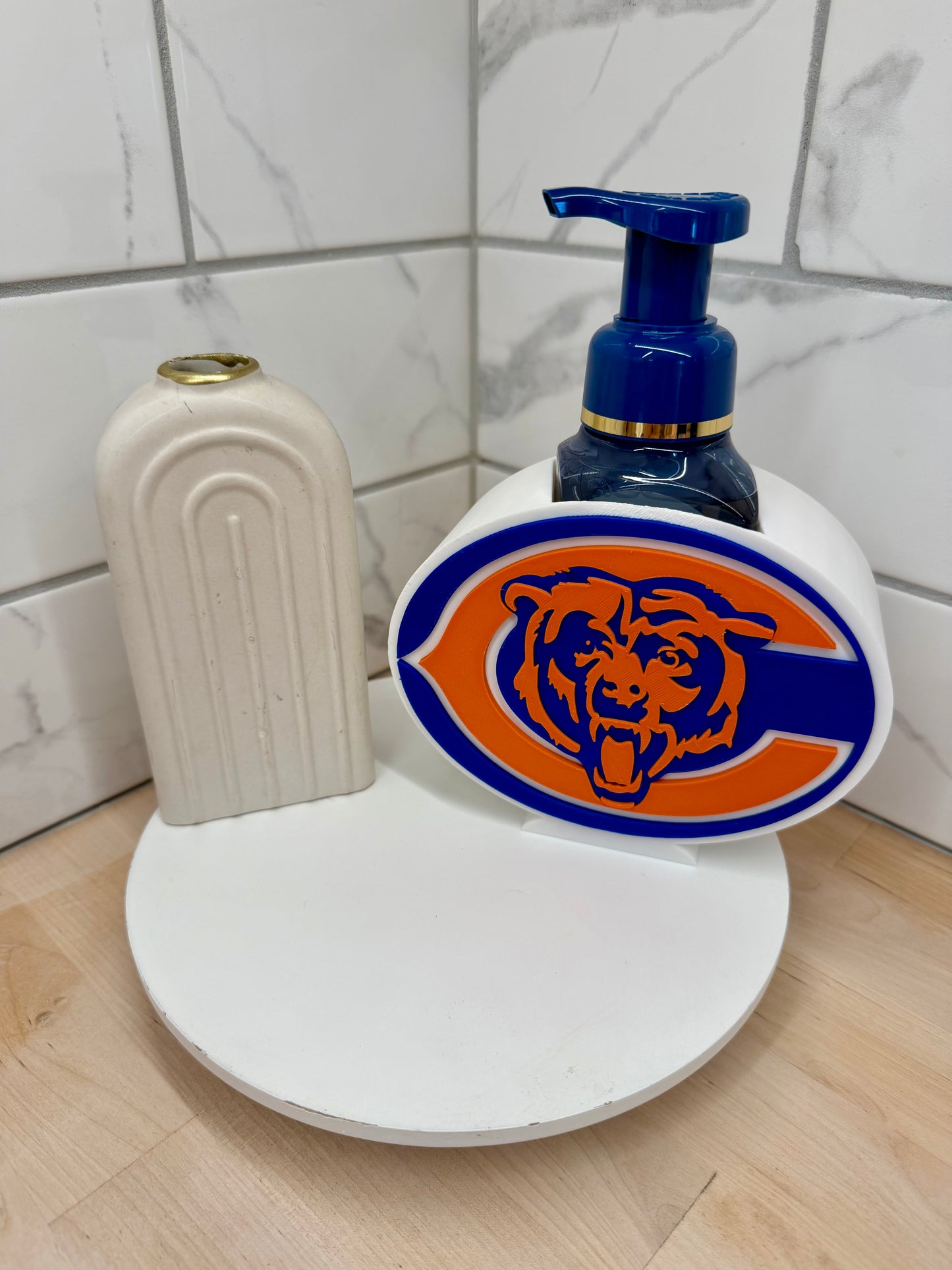 Football Orange & Blue Bears Inspired Soap Holder