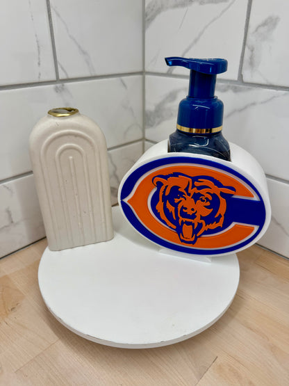 Football Orange & Blue Bears Inspired Soap Holder