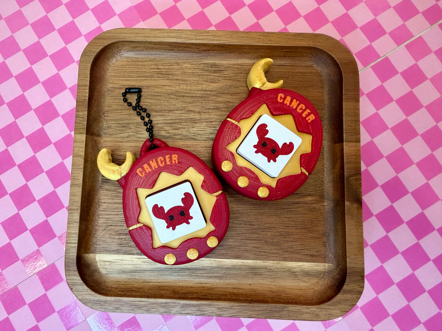 Horoscope Inspired Tamagotchi Keychain Clicker