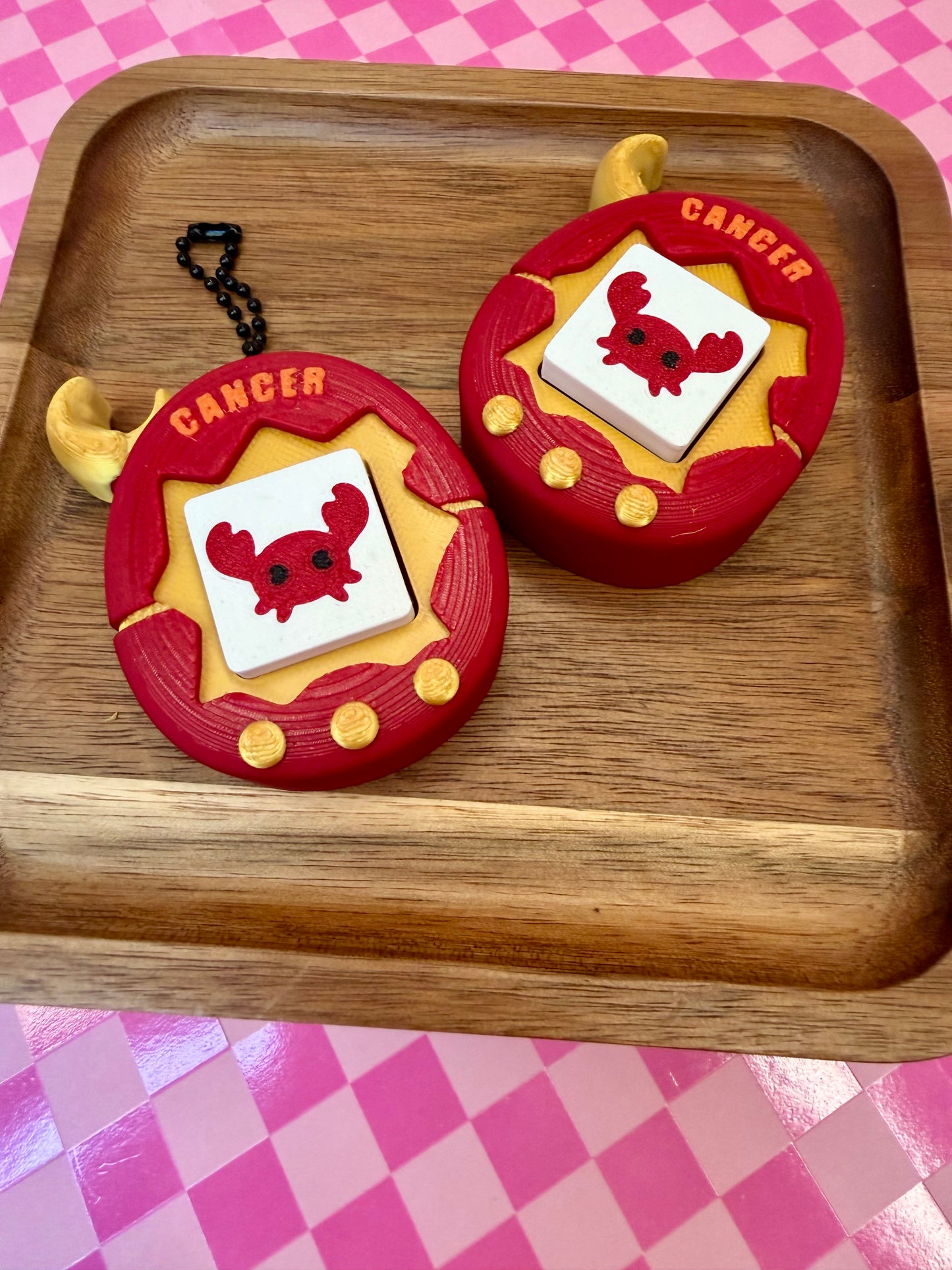 Horoscope Inspired Tamagotchi Keychain Clicker