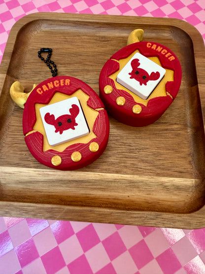 Horoscope Inspired Tamagotchi Keychain Clicker