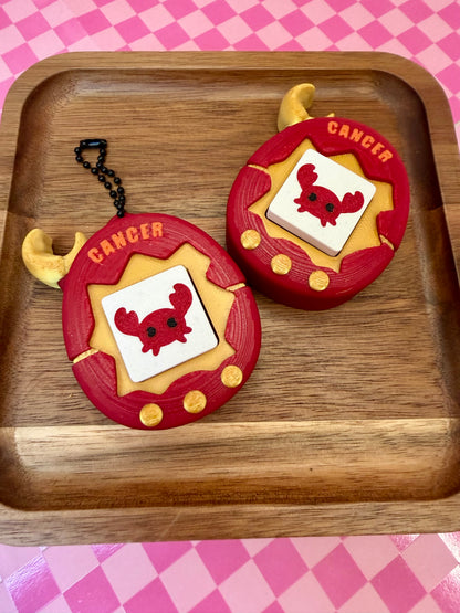 Horoscope Inspired Tamagotchi Keychain Clicker
