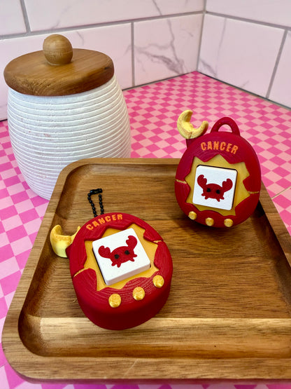Horoscope Inspired Tamagotchi Keychain Clicker