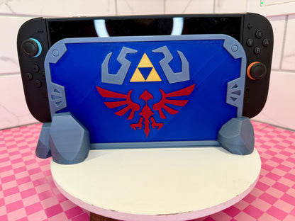 Shield-Inspired Switch Dock Stand| Aesthetic Game Setup Holder
