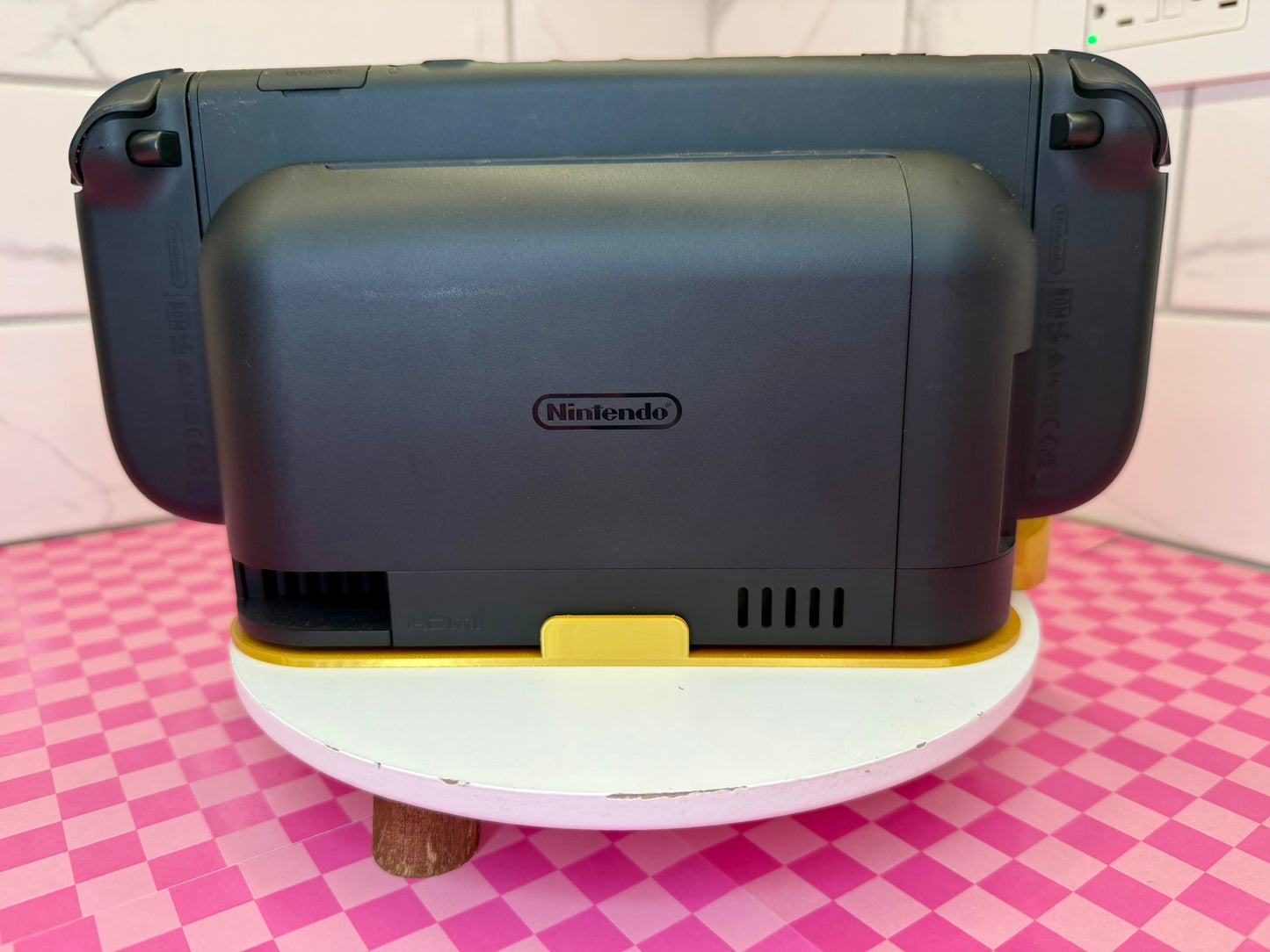 Shield-Inspired Switch Dock Stand| Aesthetic Game Setup Holder