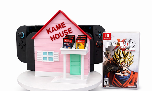 Kame House Nintendo Switch Game Holder & Dock Organizer | Cute Gamers Setup Storage | Holds Game Cartridges