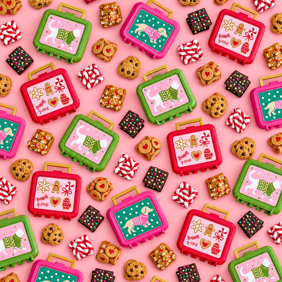 Holiday Treats Lunchbox Clicker Set 🎄🐾🍪