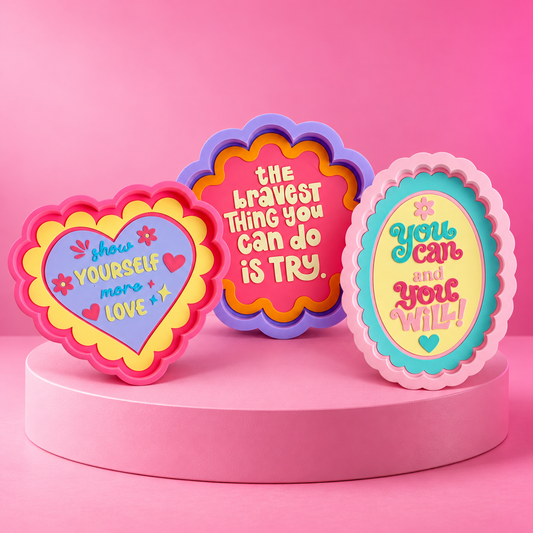 🌼 Good Vibes &amp; Little Things | Groovy Affirmation Trinket Trays