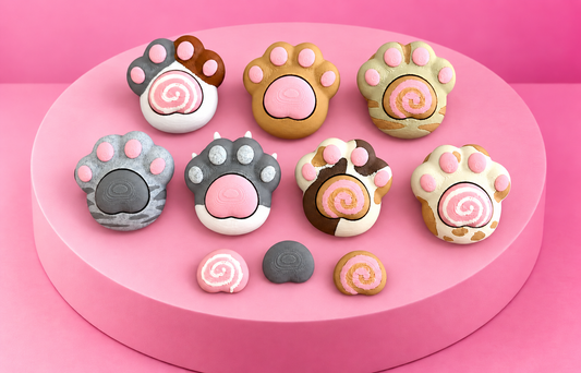 🐾 Toe Bean Cuties | Kawaii Cat Paw Clickers